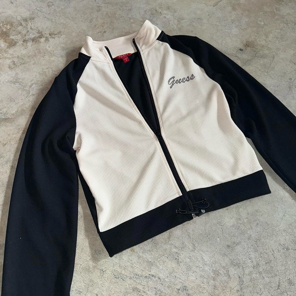 Guess Color Block Zip-up Sweater - Picture 8 of 8